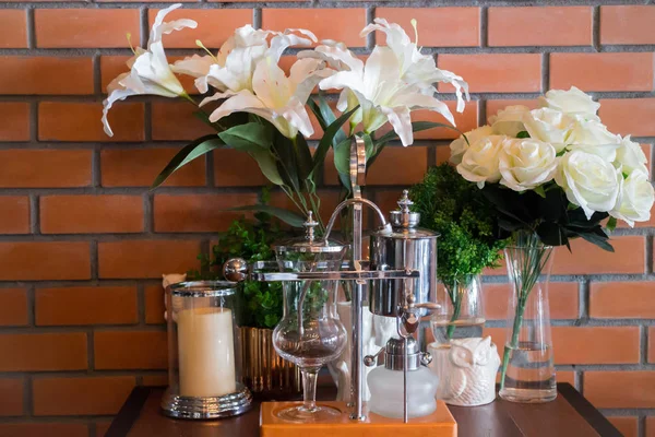 빈티지 스타일 식사 테이블 설정 — 스톡 사진