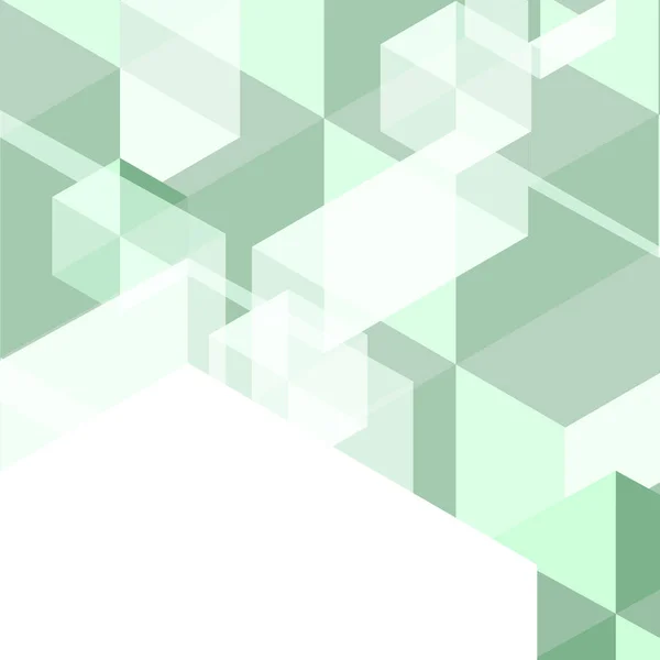 Poligono verde creato sfondo astratto — Vettoriale Stock
