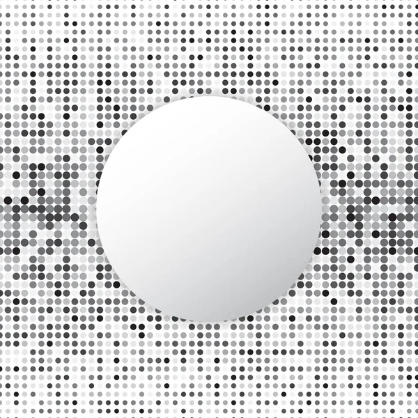 Cercle demi-ton point fond abstrait — Image vectorielle