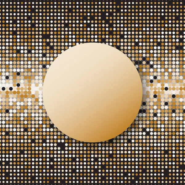 Circle halftone gold dots abstract background