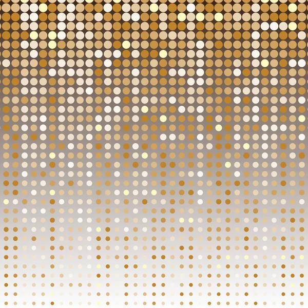 Gold dot halftone abstract background — Stock Vector