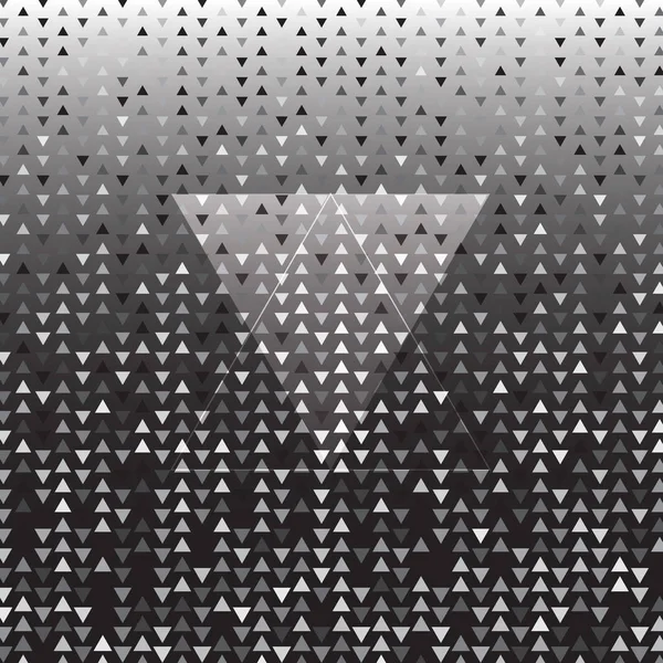 Dreieck silberner Halbton-Punkt abstrakter Hintergrund — Stockvektor