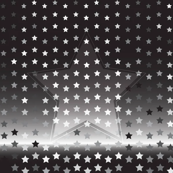 Stern Silber Halbton abstrakten Hintergrund — Stockvektor