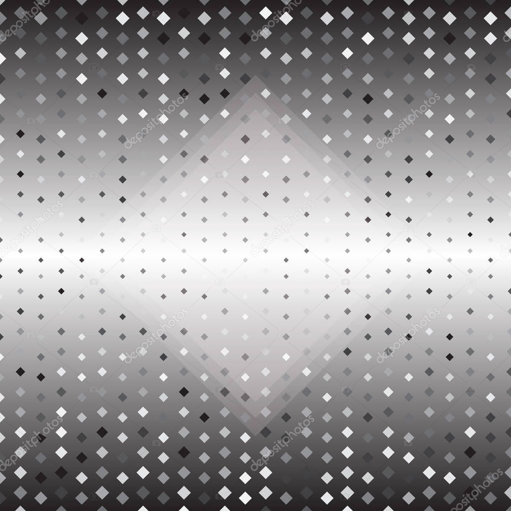 Rhombus silver halftone abstract background