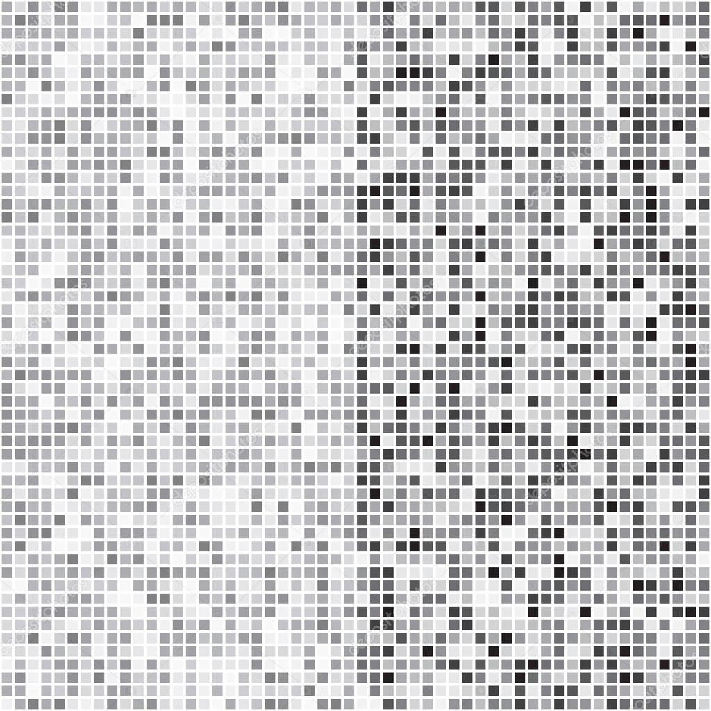 Silver mosaic halftone abstract background