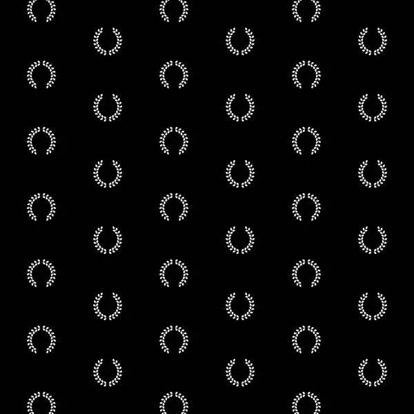 Лавровий вінок на чорному тлі — стоковий вектор