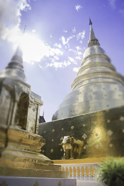 Wat Phra Singh-templet Chiang Mai Thailand — Stockfoto