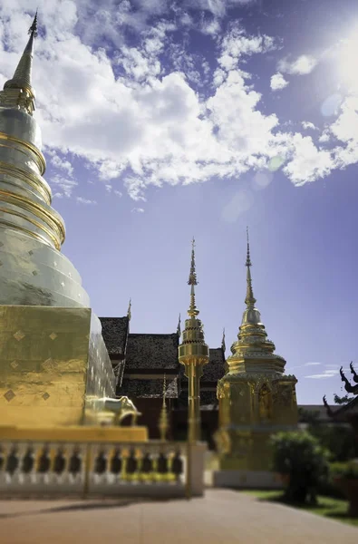 Wat Phra Singh Temple Chiang Mai Tailândia — Fotografia de Stock
