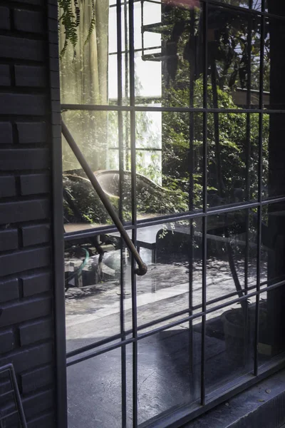 Old steel door to the living room — Stock Photo, Image