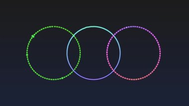 Renkli çember ses spektrumu, hisse senedi hareketi oluşturuldu