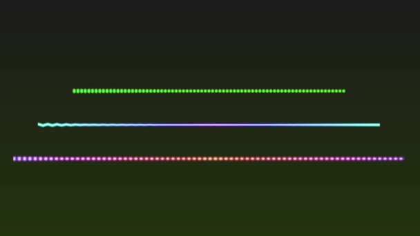 Espectro Audio Línea Colorido Creado Movimiento Stock — Vídeos de Stock
