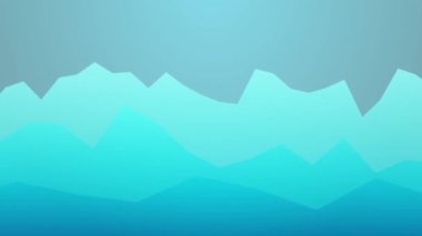 Mavi usul dalga animasyonu, hisse senedi hareketi oluşturuldu