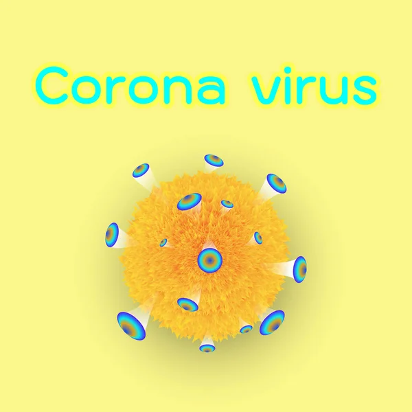 Corona Virus Créé Fond Élément Vecteur Stock — Image vectorielle