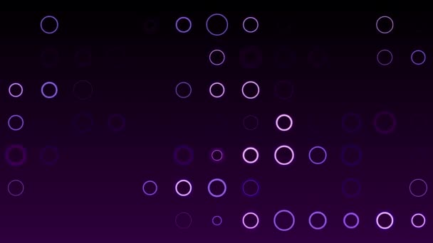 Mini Bulles Violettes Fond Animation Mouvement Stock — Video