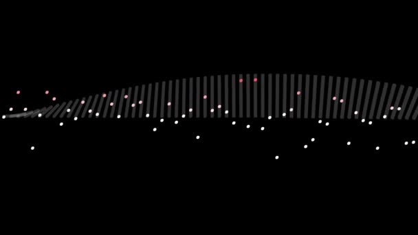 Domino Και Γερές Τελείες Animation Κίνηση Αποθέματος — Αρχείο Βίντεο