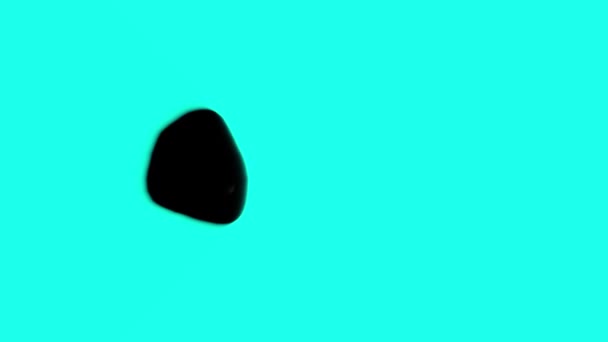 液体滴が一緒に移動する化合物 株式運動 — ストック動画