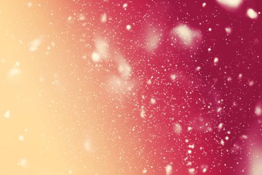 Gece gökyüzü mavi arka plan çizim düşen kar