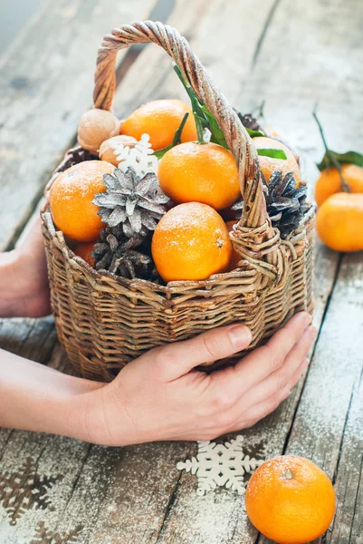 Tangeriner rysk Tradition jullov — Stockfoto