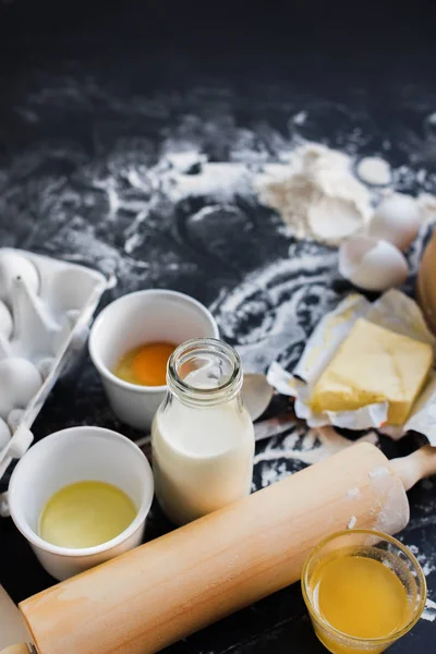 Preparation Baking Kitchen Ingredient Top — Stok Foto