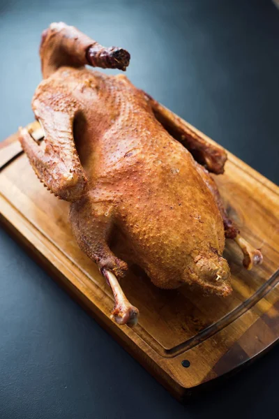 Smoked Duck Whole Sliced Wing Breast Wooden Tray