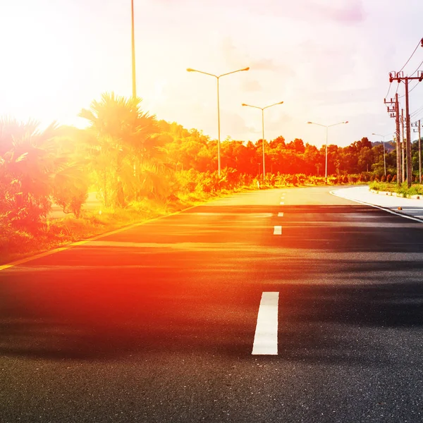 Tay yol araba yol işaretleme çizgi orta manzara