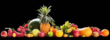 Meyve ve meyve Çiğ beslenme diyet kavramı tropikal