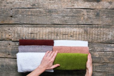 eller tutar yığın banyo havlu Pamuk