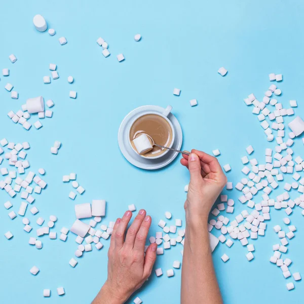 Konsept kalp Mini Marshmallows eller