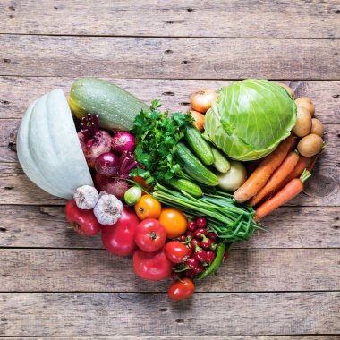 Ürün yelpazesine taze organik sebze çerçeve Pazar