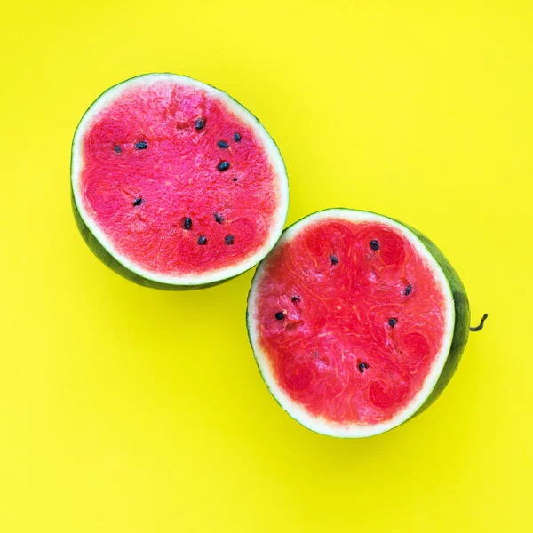 Water Melon Fruit Yellow Natural Organic Food — Stock Photo, Image
