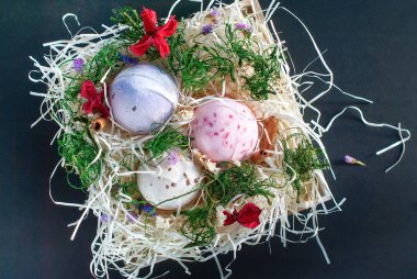 banyo bomba aromatik kokulu renk el yapımı