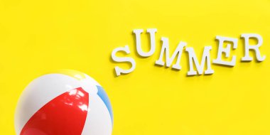 şişme top. Yaz saati birim harflerinin