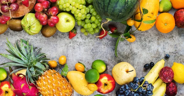 Tropical Fruits Raw Eating Concept Food Market — Stock Photo, Image