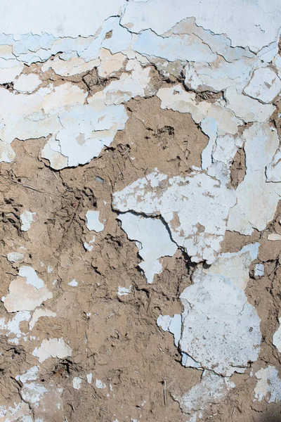 Old traditional stucco adobe from straw and clay — Stock Photo, Image