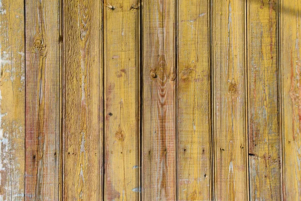 Old shabby wooden planks with cracked color paint — 图库照片