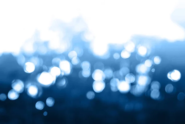 Weiße natürliche Bokeh Lichter Hintergrund blau Trend — Stockfoto