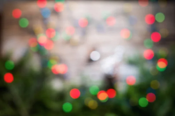 Noel arkaplan kartı hafif çakma ile süslenir — Stok fotoğraf