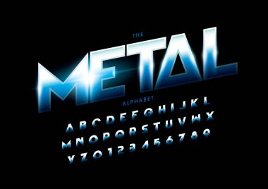 Renkli alfabe şablonu, basit biçim, vektör illüstrasyonu 