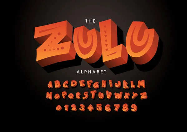 Χρωματιστό Αλφάβητο Πρότυπο Απλό Στυλ Διανυσματική Απεικόνιση — Διανυσματικό Αρχείο