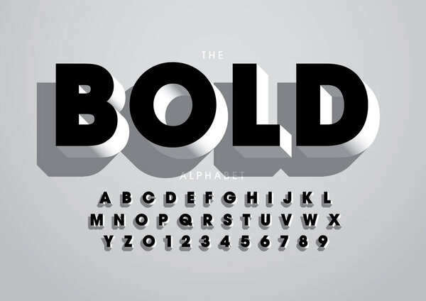 Colored alphabet template, simple style, vector illustration 