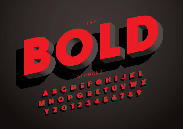 Colored alphabet template, simple style, vector illustration 