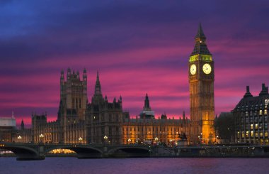 Londra ikonik günbatımı