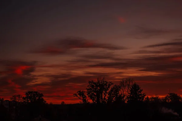美丽夏夜的日落 — 图库照片