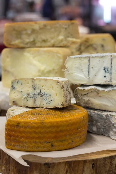 带有霉菌的农场奶酪 蓝奶酪 — 图库照片