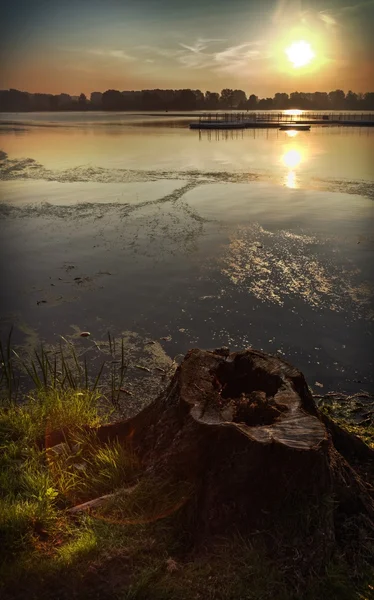 호수 다리 — 스톡 사진