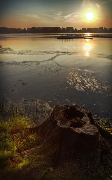 Uma ponte do lago — Fotografia de Stock