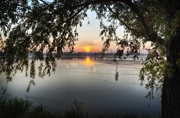 Una vista de un amanecer — Foto de Stock