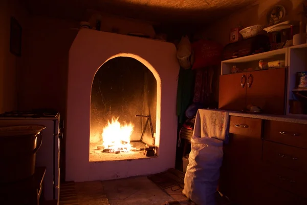 暖炉ビュー — ストック写真