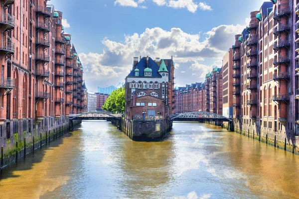 Seçme su depo bölgesi Hamburg kalede — Stok fotoğraf