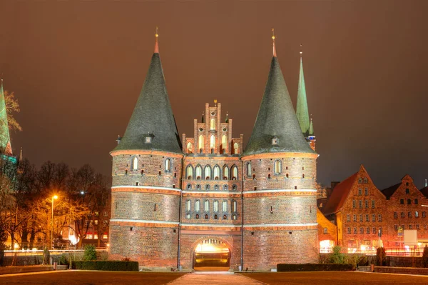 Holsten gate of Lubeck in Germany — Stock Photo, Image